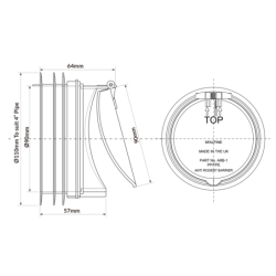 Bariera antyszczurowa do kanalizacji MCALPINE ARB-1
