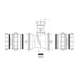 Zasuwa zwrotna z zaporą antyszczurową, 110mm MCALPINE ARB-110-NRV