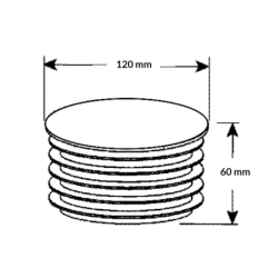 Zaślepka kanalizacyjna 110mm MCALPINE DC4-BL
