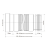 Rura wc harmonijkowa uniwersalna l-230400mm,,wejście 112mm,wyjście 110mm MCALPINE WC-F23R-PL