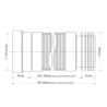 Rura wc harmonijkowa uniwersalna l-330880mm,,wejście 97-107mm,wyjście 110mm MCALPINE WC-F33R-PL