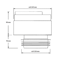 Zawór napowietrzający kanalizacyjny 110mm MCALPINE HC47
