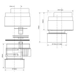 Zawór napowietrzający kanalizacyjny 110mm MCALPINE HC47P