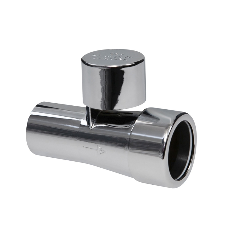 Złączka z zaworem napowietrzającym 32mm w kolorze chrom MCALPINE V1ABSV-32-PL-CP