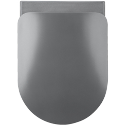 Deska sedesowa slim wolnoopadająca Peonia antracyt, titanium DEANTE CDE_DSOZ