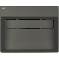 Umywalka granitowa nablatowa z miejscem na baterię - z maskownicą Correo antracyt metalik DEANTE CQR_TU5M