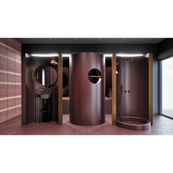 Syfon do umywalki okrągły  brąz szczotkowany DEANTE NHC_C31K