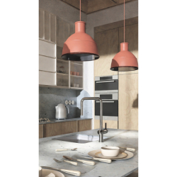 Bateria kuchenna z wyciąganą wylewką Momi chrom DEANTE BKM_073N