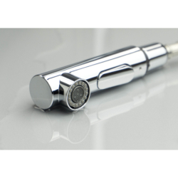 Bateria kuchenna z wyciąganą wylewką Momi chrom DEANTE BKM_073M