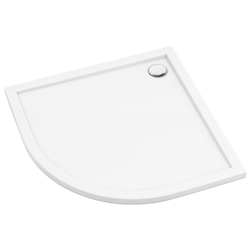 Brodzik akrylowy półokrągły 80 cm Prizma biały DEANTE KTJ_094B