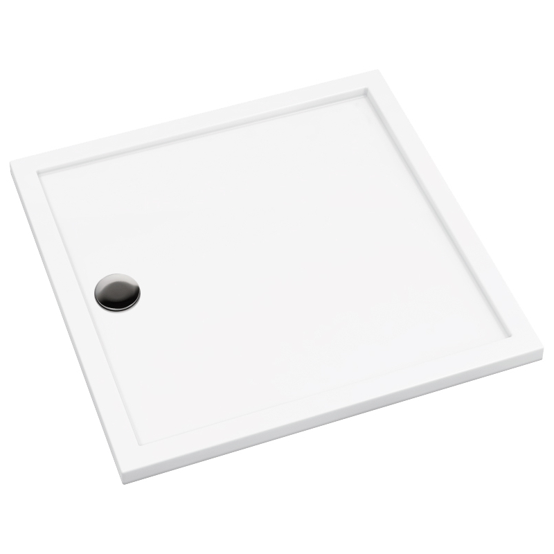 Brodzik akrylowy kwadratowy 80 cm Prizma biały DEANTE KTJ_082B