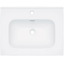 Umywalka ceramiczna wpuszczana Tubo biały DEANTE CTU_6U6W