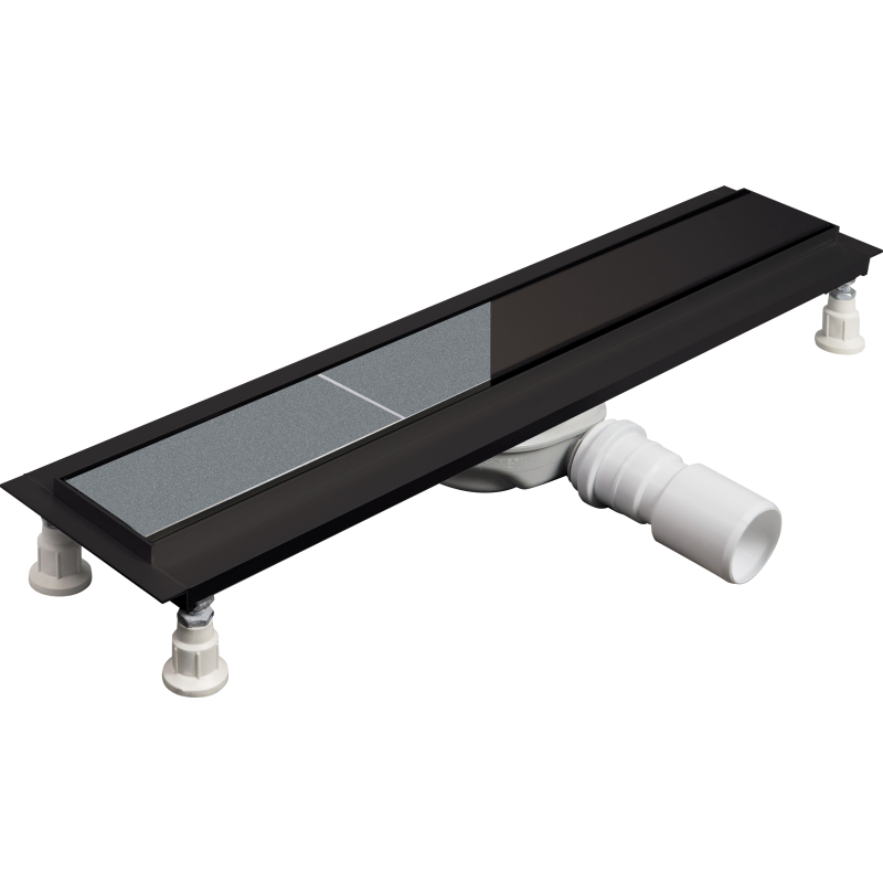 Odpływ liniowy podłogowy 70 cm - Odwracalny Neo nero DEANTE KNSN07D