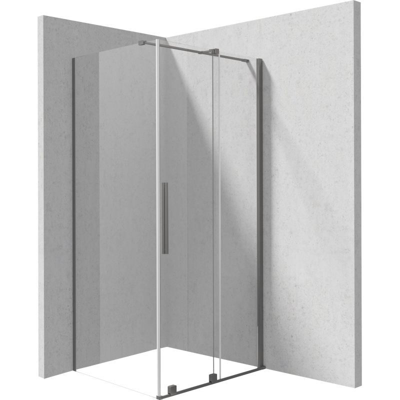 Kabina prysznicowa prostokątna 120x80 cm Prizma titanium DEANTE KPNDP12S08