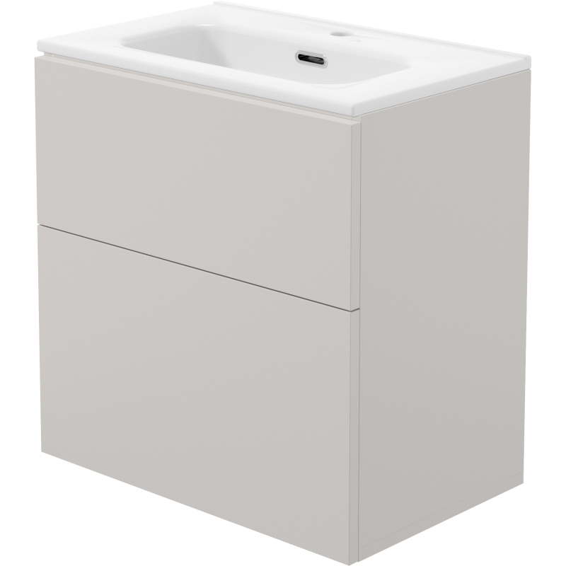 Szafka umywalkowa z umywalką - 60 cm Prizma kaszmir DEANTE STKU6U6U6M