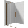 Ścianka prysznicowa walk-in 80 cm - przesuwna Prizma brąz szczotkowany DEANTE KTJC38R