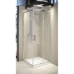 Kabina prysznicowa z brodzikiem kwadratowa - 80x80 cm Funkia Evo chrom DEANTE KYCP0088P