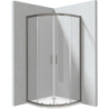 Kabina prysznicowa z brodzikiem półokrągła - 80x80 cm Funkia Evo titanium DEANTE KYPPD088P