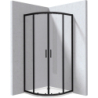 Kabina prysznicowa z brodzikiem półokrągła - 90x90 cm Funkia Evo nero DEANTE KYPPN099P
