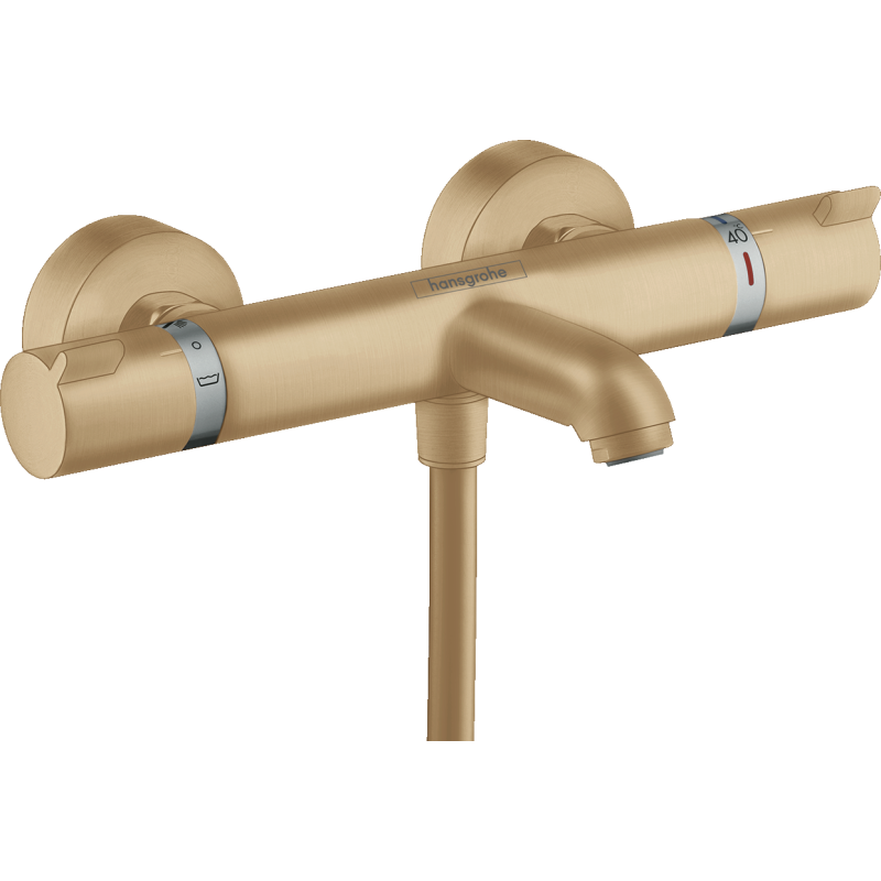 Bateria wannowa, termostatyczna, natynkowa Brąz Szczotkowany Ecostat Comfort HANSGROHE 13114140