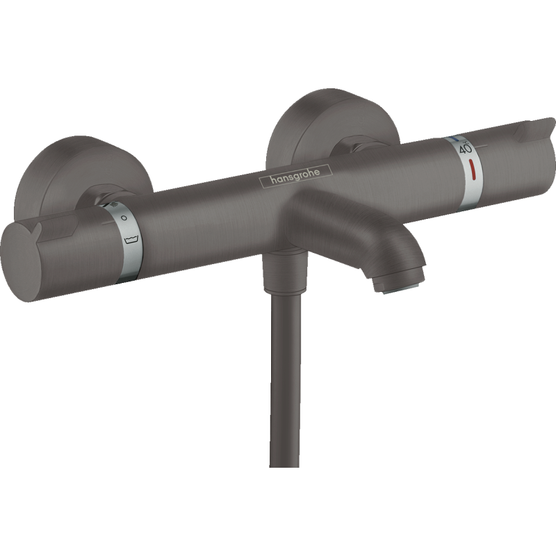 Bateria wannowa, termostatyczna, natynkowa Czarny Chrom Szczotkowany Ecostat Comfort HANSGROHE 13114340