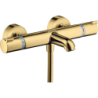 Bateria wannowa, termostatyczna, natynkowa Złoty Optyczny Polerowany Ecostat Comfort HANSGROHE 13114990