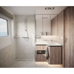 Bateria prysznicowa , termostatyczna, natynkowa Chrom Ecostat Comfort HANSGROHE 13116000