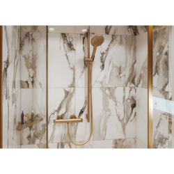 Bateria prysznicowa , termostatyczna, natynkowa Brąz Szczotkowany Ecostat Comfort HANSGROHE 13116140