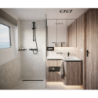 Bateria prysznicowa , termostatyczna, natynkowa Czarny Matowy Ecostat Comfort HANSGROHE 13116670