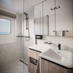 Bateria prysznicowa , termostatyczna, natynkowa Czarny Matowy Ecostat Comfort HANSGROHE 13116670
