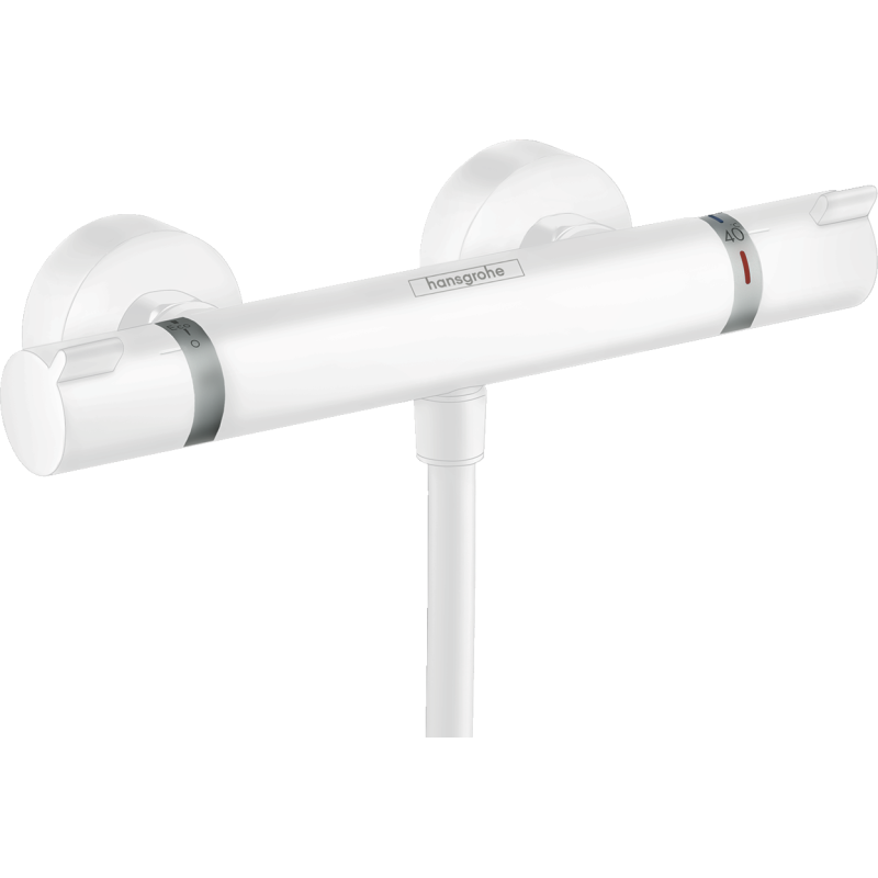 Bateria prysznicowa , termostatyczna, natynkowa Biały Matowy Ecostat Comfort HANSGROHE 13116700