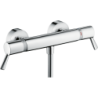 Bateria prysznicowa Care z długimi uchwytami, termostatyczna, natynkowa Chrom Ecostat Comfort HANSGROHE 13117000