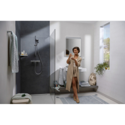 Bateria prysznicowa, termostatyczna, natynkowa Chrom Ecostat Fine HANSGROHE 13324000