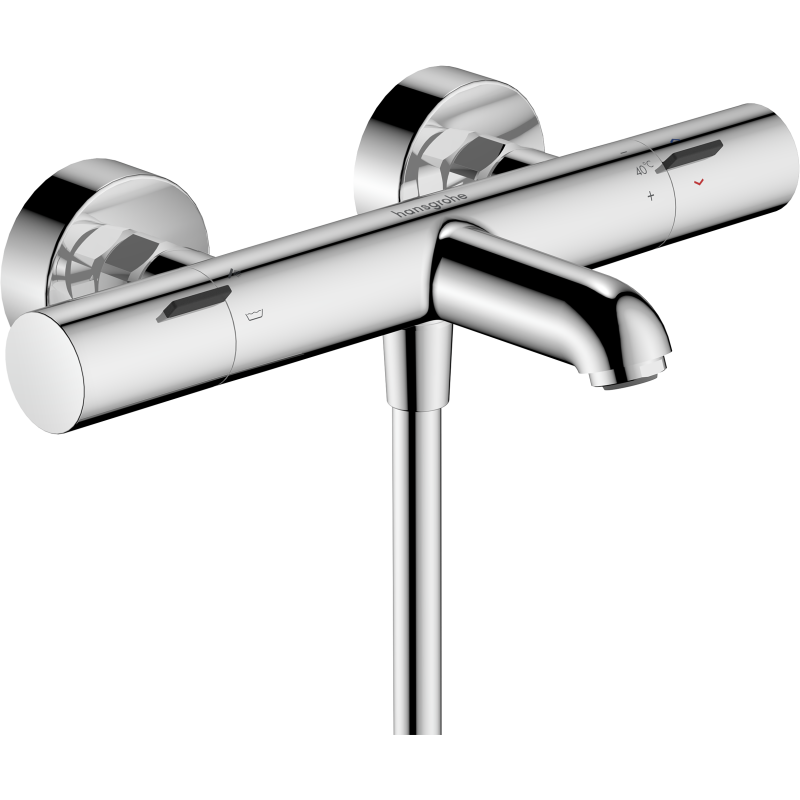 Bateria wannowa, termostatyczna, natynkowa Chrom Ecostat Fine HANSGROHE 13325000
