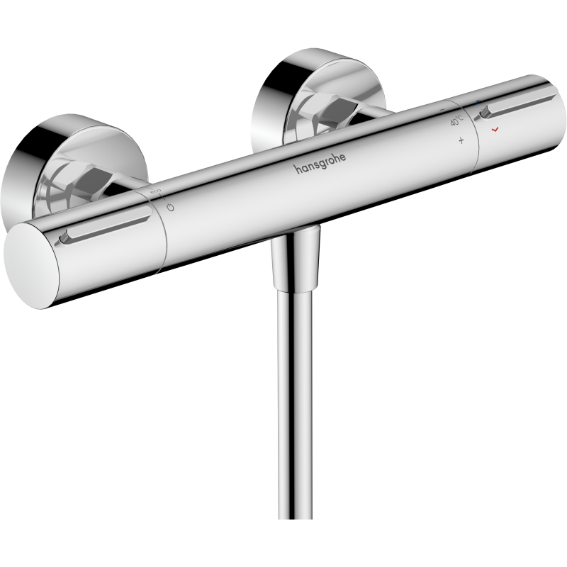 Bateria prysznicowa, termostatyczna, natynkowa Chrom Ecostat Element HANSGROHE 13346000