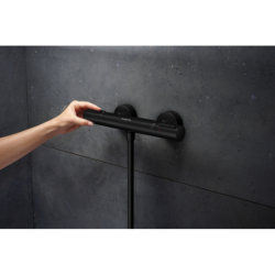 Bateria prysznicowa, termostatyczna, natynkowa Czarny Matowy Ecostat Element HANSGROHE 13346670