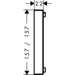 Element przedłużający 22 mm Biały Matowy ShowerSelect HANSGROHE 13593700