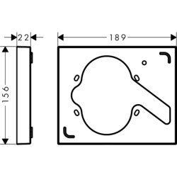 Element przedłużający do ShowerSelect z FixFit Chrom HANSGROHE 13601000
