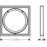 Element przedłużający 5 mm Chrom HANSGROHE 13612000