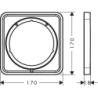 Element przedłużający 5 mm Chrom HANSGROHE 13613000