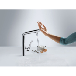 Jednouchwytowa bateria kuchenna 320, 1jet Chrom Metris Select M71 HANSGROHE 14883000