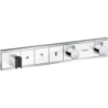 Bateria termo. do 3 odbiorników ze zintegrowanym przyłączem i uchwytem, podtynkowa Biały/Chrom RainSelect HANSGROHE 15356400