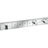 Bateria termostatyczna do 5 odbiorników ze zintegrowanym przyłączem i uchwytem, podtynkowa Chrom RainSelect HANSGROHE 15358000