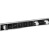 Bateria termo. do 5 odbiorników ze zintegrowanym przyłączem i uchwytem, podtynkowa Czarny/Chrom RainSelect HANSGROHE 15358600