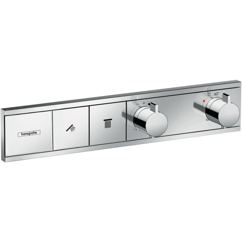 Bateria termostatyczna do 2 odbiorników, podtynkowa Chrom RainSelect HANSGROHE 15380000