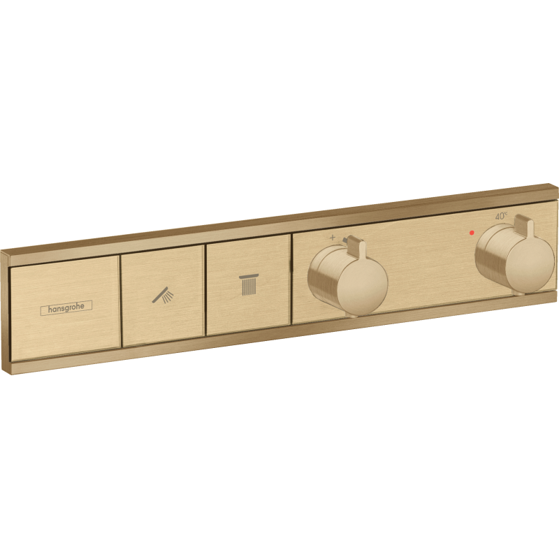 Bateria termostatyczna do 2 odbiorników, podtynkowa Brąz Szczotkowany RainSelect HANSGROHE 15380140