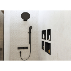 Bateria termostatyczna do 2 odbiorników, podtynkowa Czarny Matowy RainSelect HANSGROHE 15380670