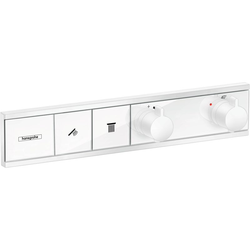 Bateria termostatyczna do 2 odbiorników, podtynkowa Biały Matowy RainSelect HANSGROHE 15380700