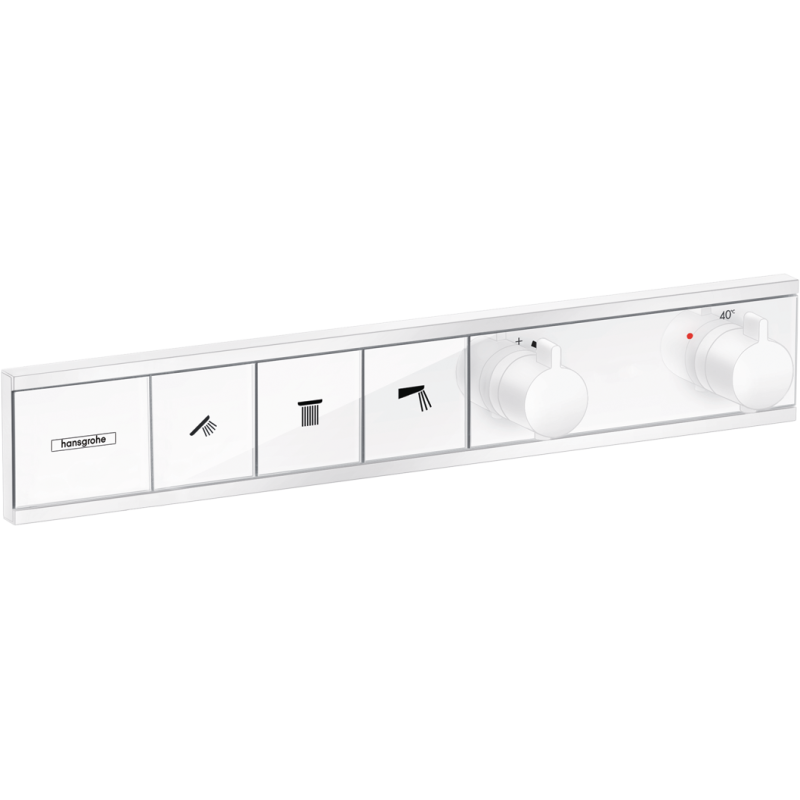 Bateria termostatyczna do 3 odbiorników, podtynkowa Biały Matowy RainSelect HANSGROHE 15381700
