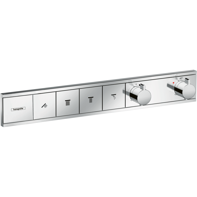 Bateria termostatyczna do 4 odbiorników, podtynkowa Chrom RainSelect HANSGROHE 15382000